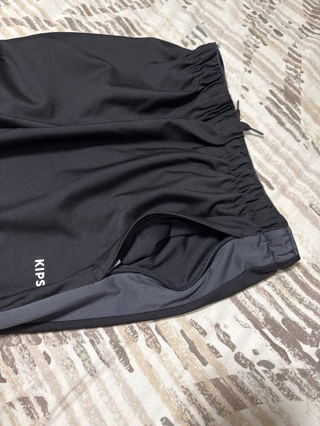 pantalón Chándal Kipsta Negro y Gris