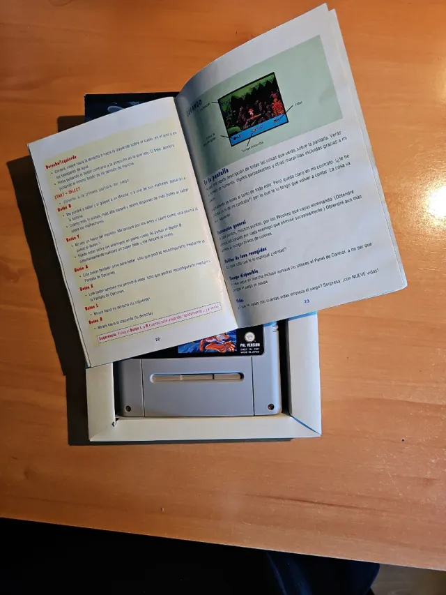 Bubsy Super Nintendo PAL Caja Manual Cartucho