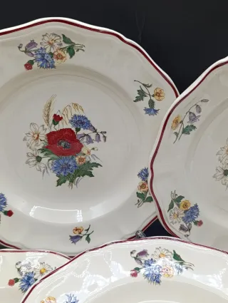 Platos Sarreguemines Agreste Flores