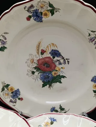 Platos Sarreguemines Agreste Flores