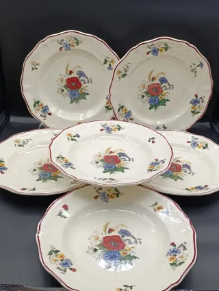 Platos Sarreguemines Agreste Flores