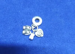 Charm Bebé Huella Biberón Zapatos pulsera Pandora