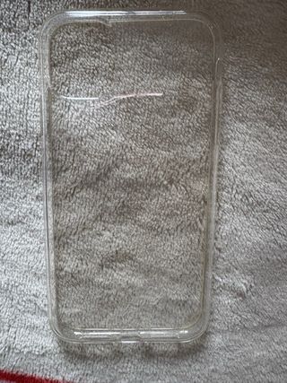 Cover iPhone 11 Viola Glitter + Trasparente