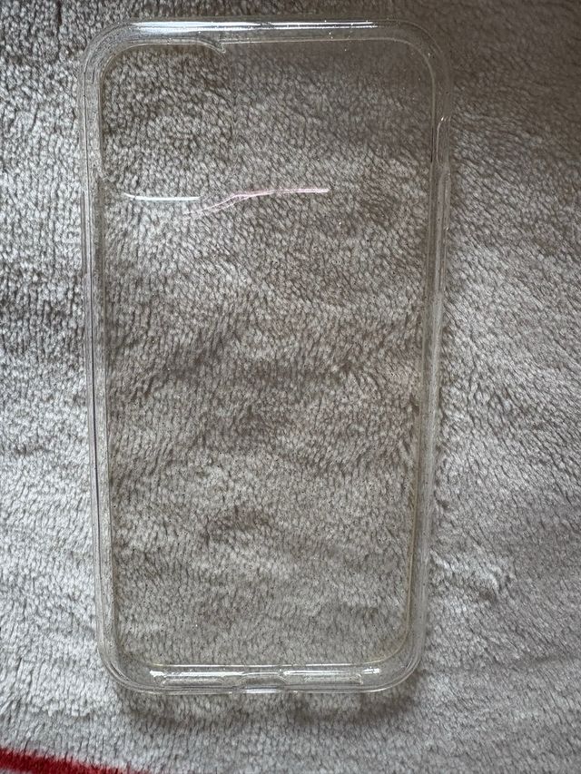 Cover iPhone 11 Viola Glitter + Trasparente