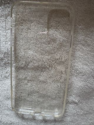 Cover iPhone 11 Viola Glitter + Trasparente