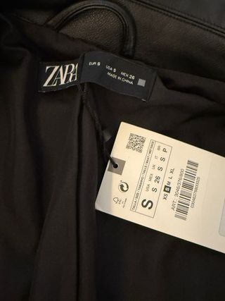 Chaqueta Biker Zara Tachuelas Talla S