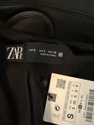 Chaqueta Biker Zara Tachuelas Talla S