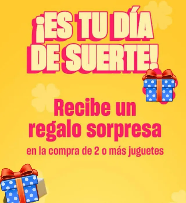 Regalo sorpresa por compra de juguetes