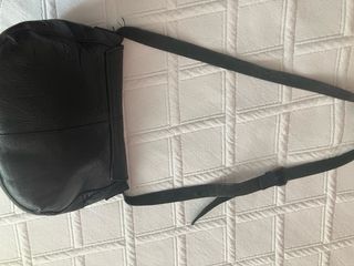 Bolso Piel Negro Zara