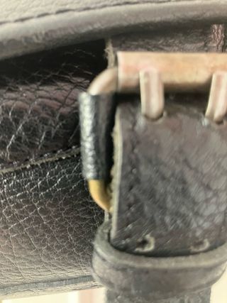 Bolso Piel Negro Zara