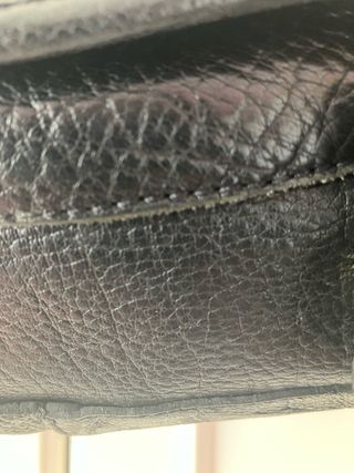 Bolso Piel Negro Zara