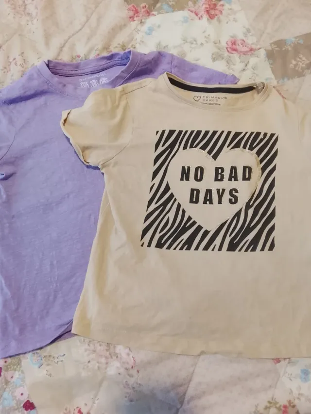 Lote 2 Camisetas Niña Talla 8-9 Años