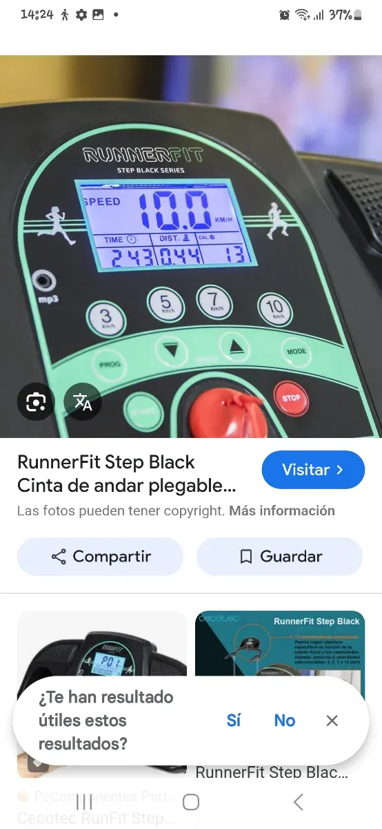 Cinta de andar Cecotec RunnerFit step black