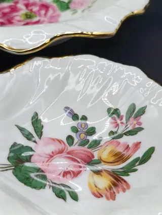 Set bandejas aperitivos porcelana Bidasoa