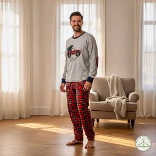 PI1.2 Pigiama Benetton “Holiday on the road” grigi