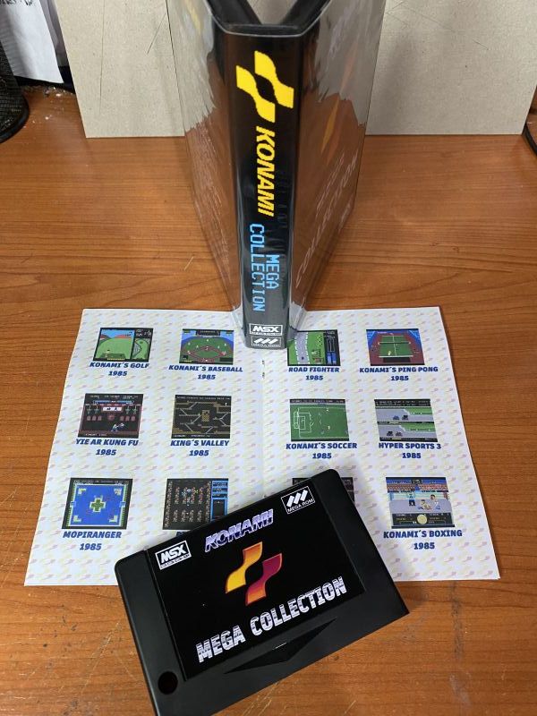 MSX Konami Mega Collection Cartucho y Manual