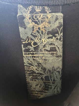 Camisa negra tirantes lazo