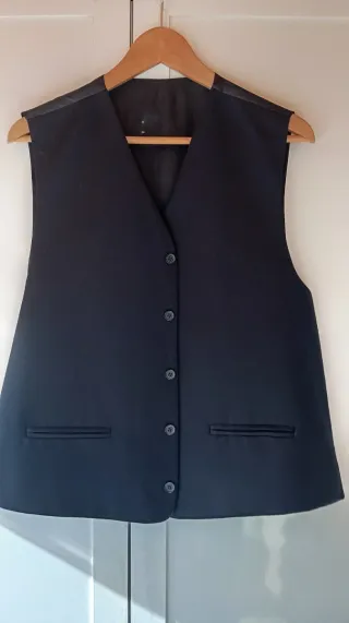 Chaleco de sastrería azul marino