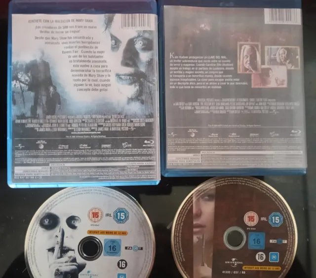 2 Blu-ray Silencio desde el Mal y Llave del mal