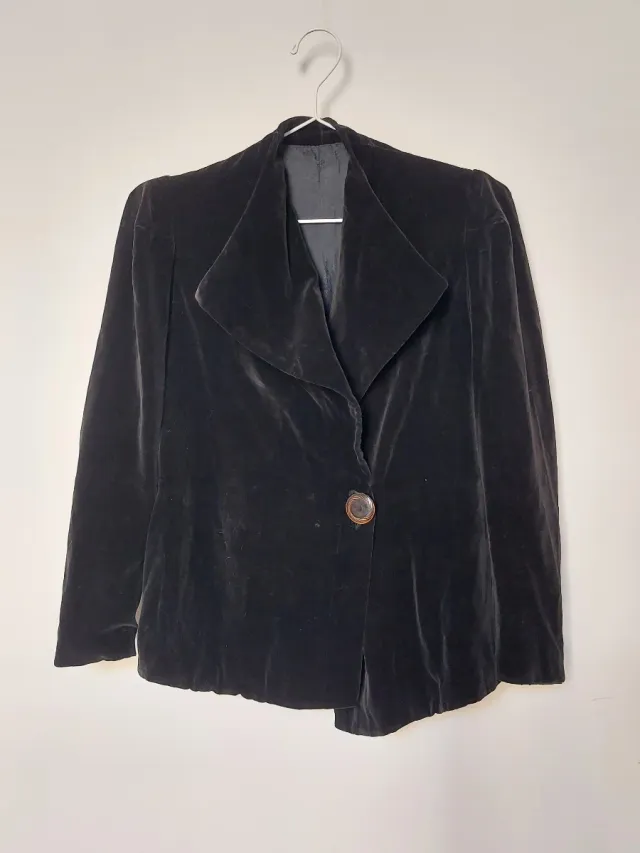Chaqueta Terciopelo Negro