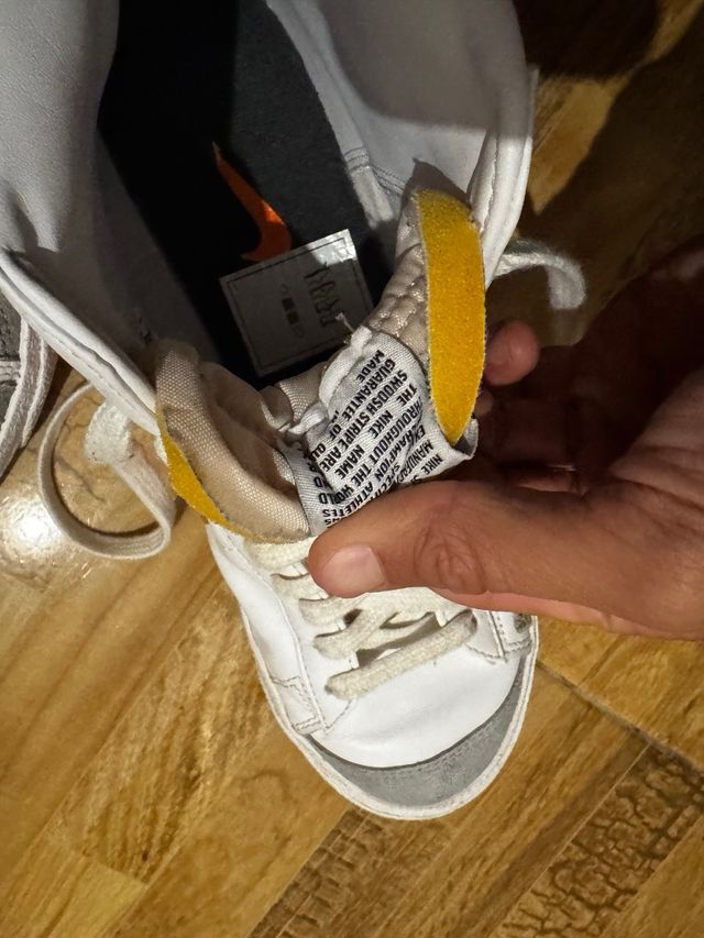 Nike Blazer Mid Zapatillas Blancas Rojas