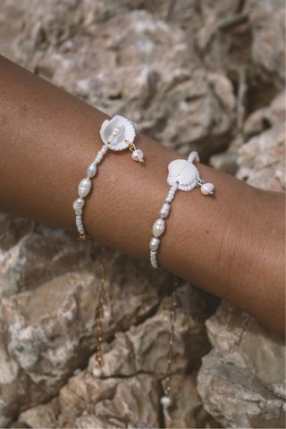 Bracciale Frances perla e conchiglia