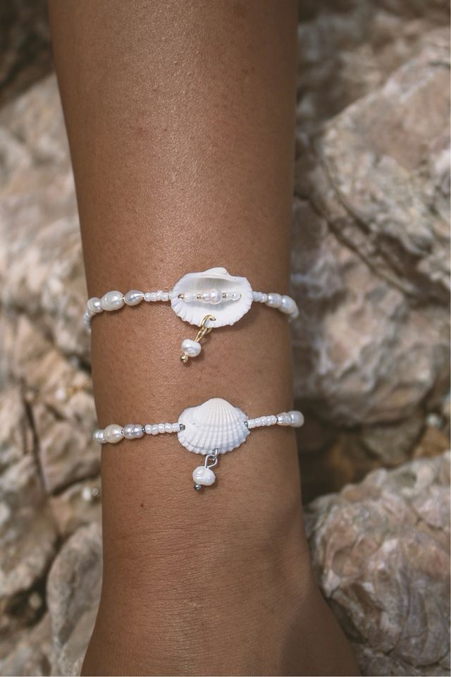 Bracciale Frances perla e conchiglia