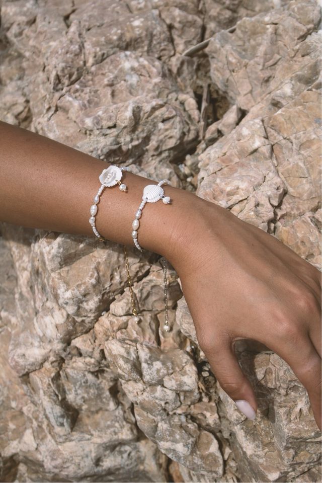 Bracciale Frances perla e conchiglia