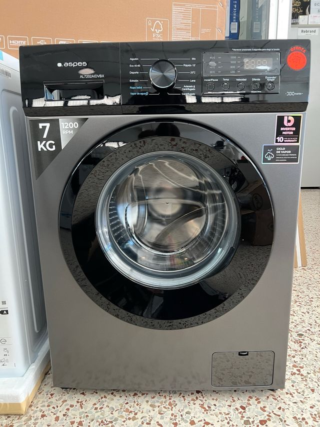 Lavadora Aspes AL7202AIDVBX 7kg 1200rpm