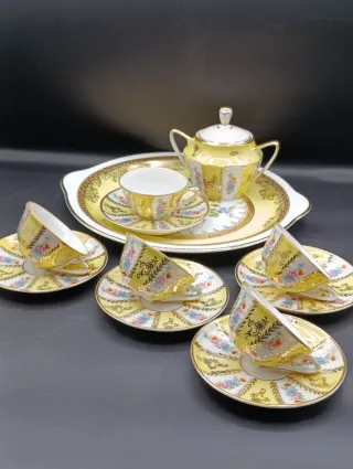 Juego de café porcelana Bidasoa