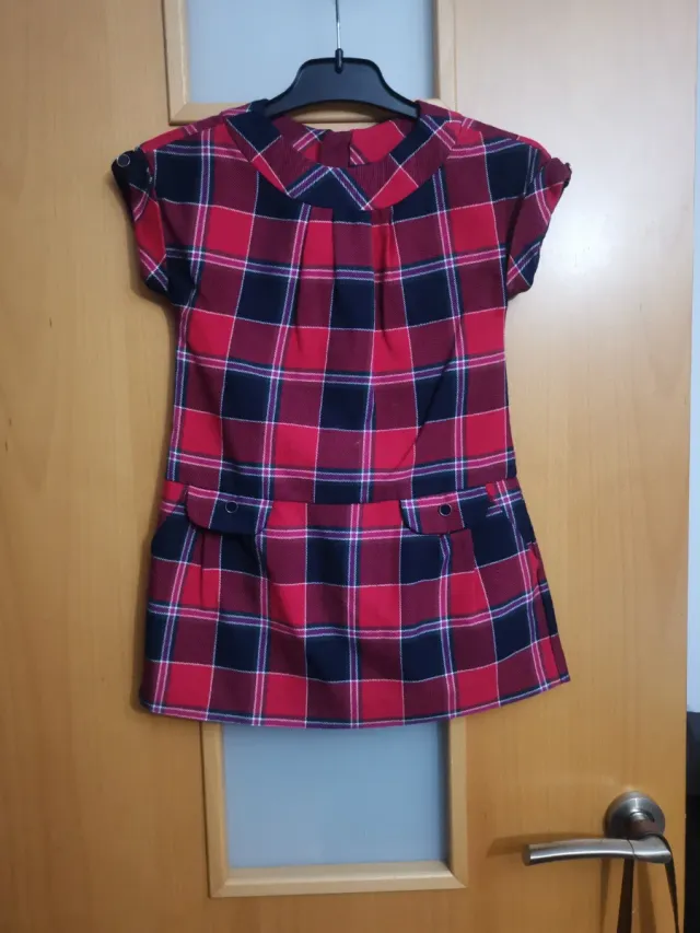 Vestido niña a cuadros Mayoral