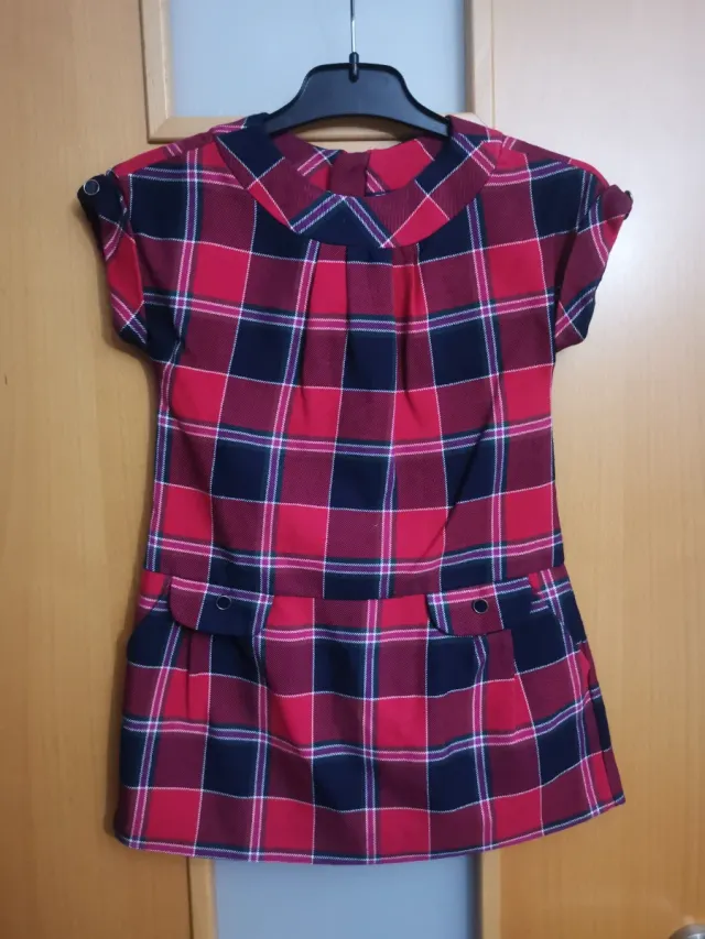 Vestido niña a cuadros Mayoral