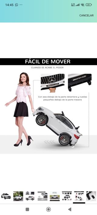 Mercedes GLC Infantil con mando RC