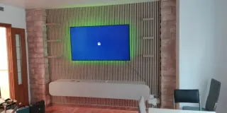 Pintado de casas, instalación de fondo de TV.
