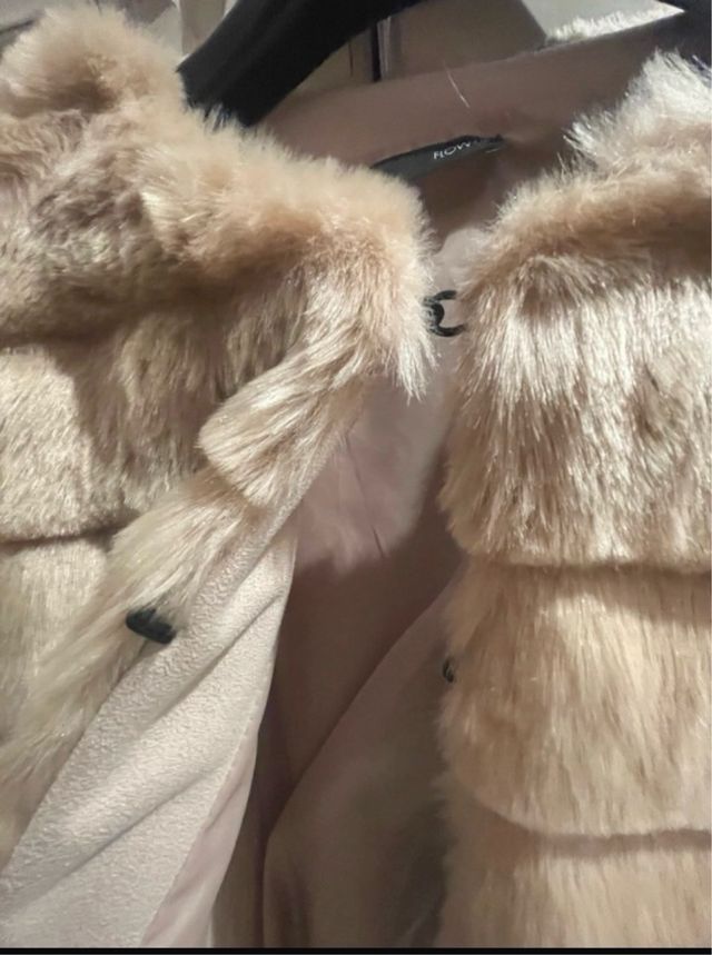 Pellicciotto donna beige