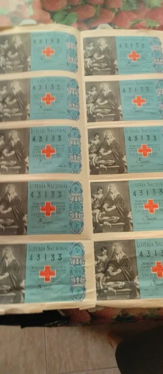 Lotería Nacional Billetes Antiguos
