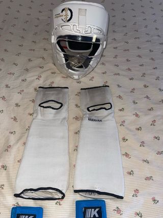 Protecciones Karate Casco Guantes y Empeineras