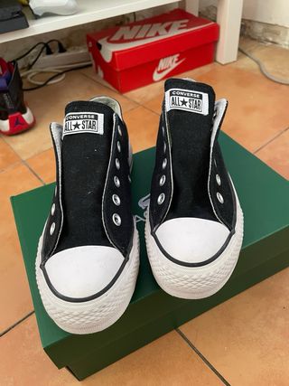 Converse Talla 37 Negro/Blanco