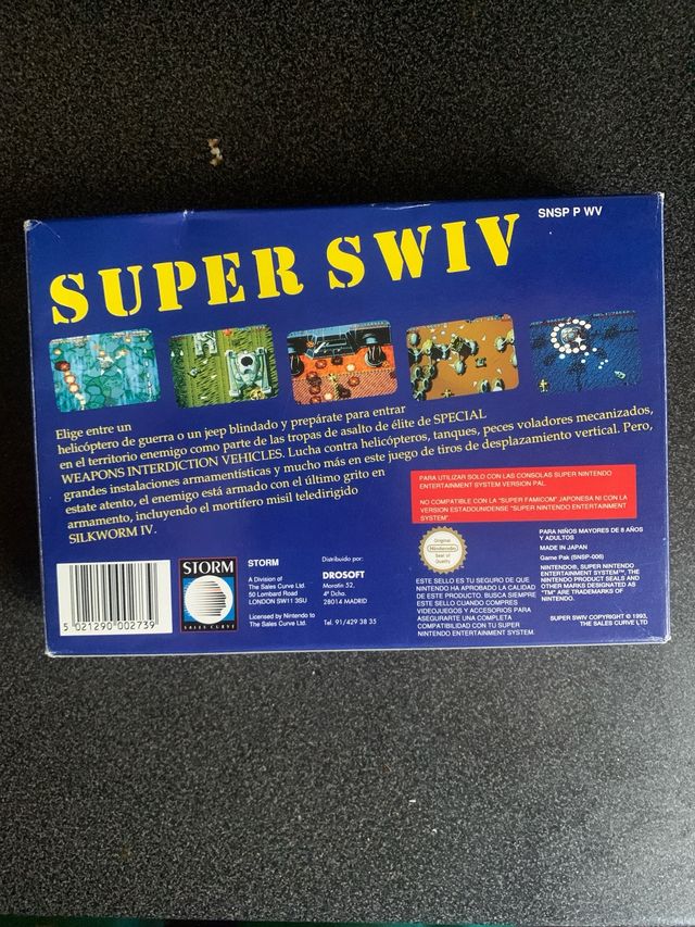 Super Nintendo Super Swiv PAL
