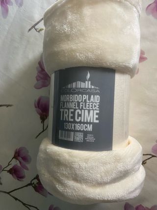 Morbidissimo plaid panna 130x160cm