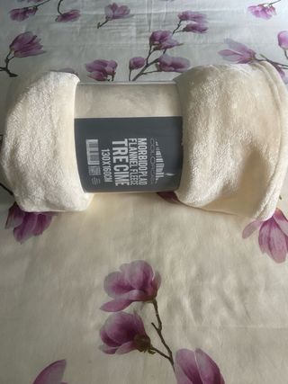 Morbidissimo plaid panna 130x160cm