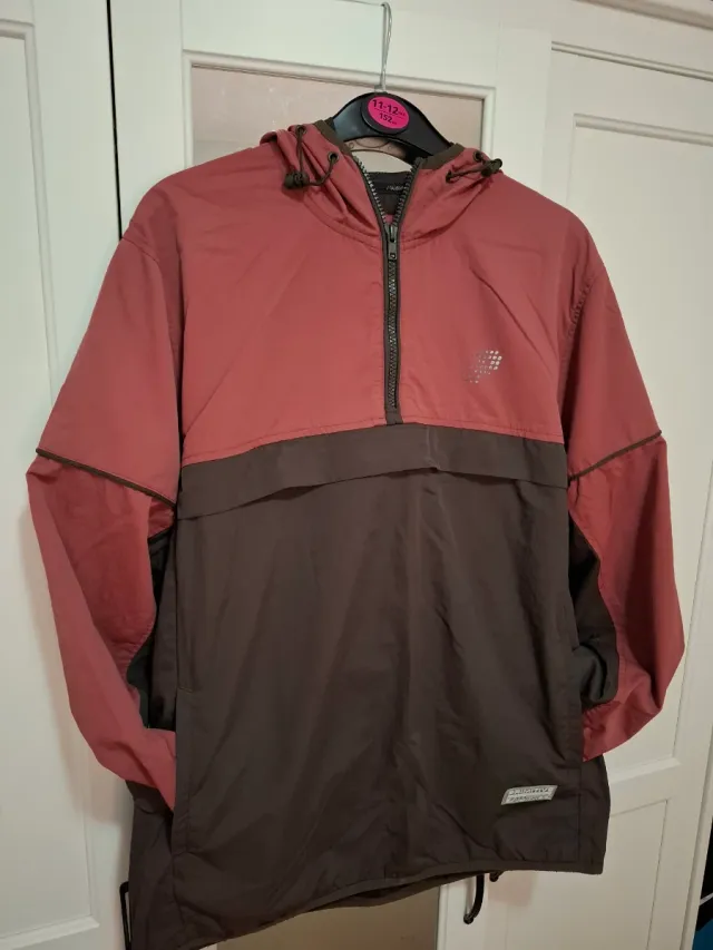 Sudadera Cortavientos Rosa y Marrón Talla M