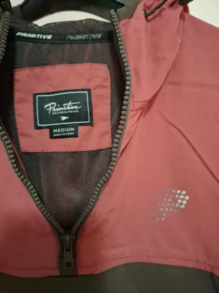 Sudadera Cortavientos Rosa y Marrón Talla M