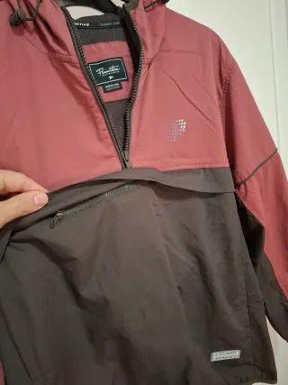 Sudadera Cortavientos Rosa y Marrón Talla M