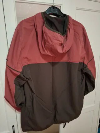 Sudadera Cortavientos Rosa y Marrón Talla M