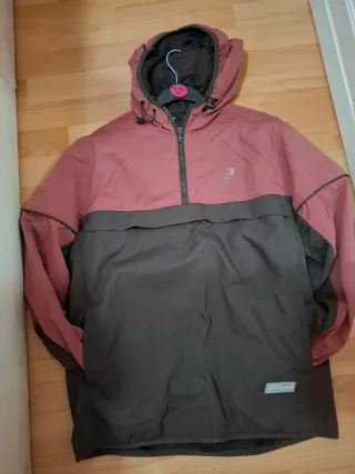 Sudadera Cortavientos Rosa y Marrón Talla M