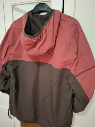 Sudadera Cortavientos Rosa y Marrón Talla M