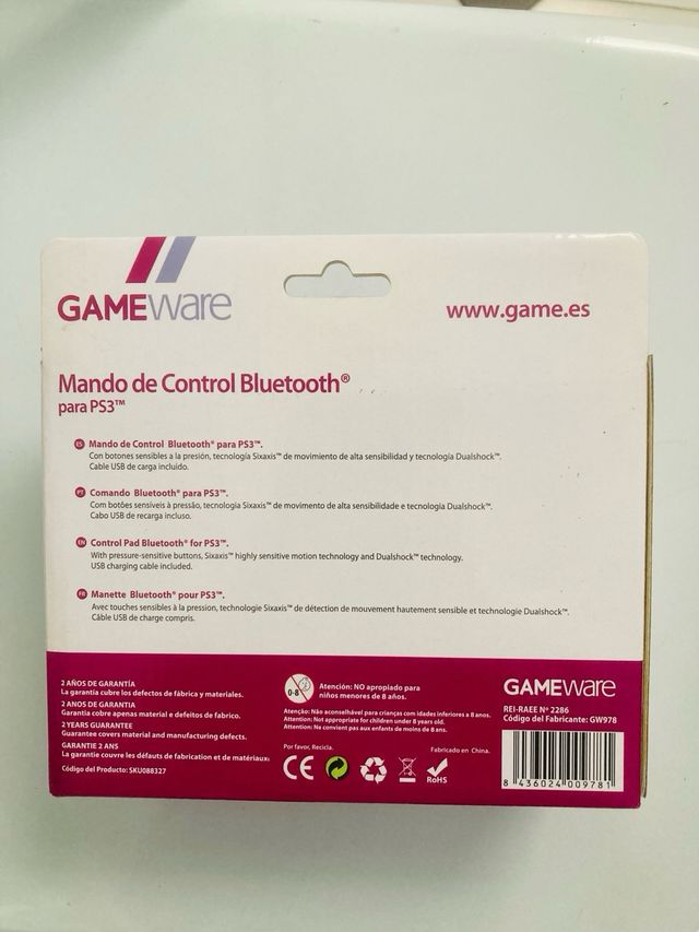 Mando Bluetooth PS3 Sony Negro