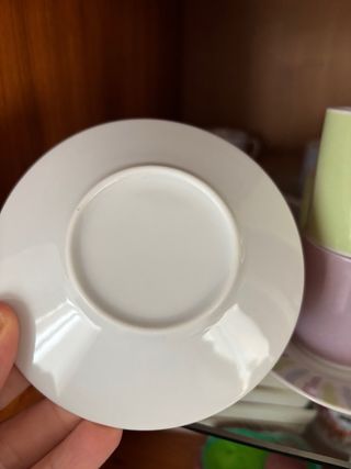 Juego 6 Tazas Café Porcelana