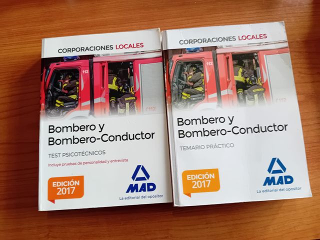 LIBRO DE OPOSICIONES A BOMBERO MAD